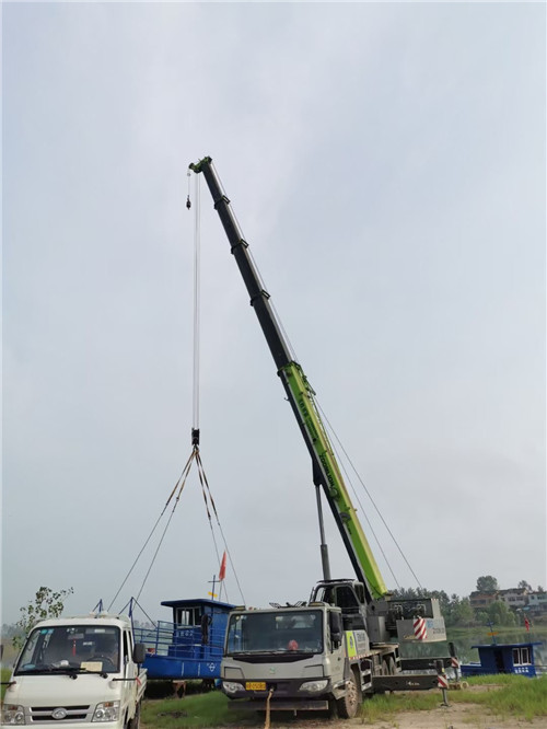 会宁县桥梁建设吊装案例